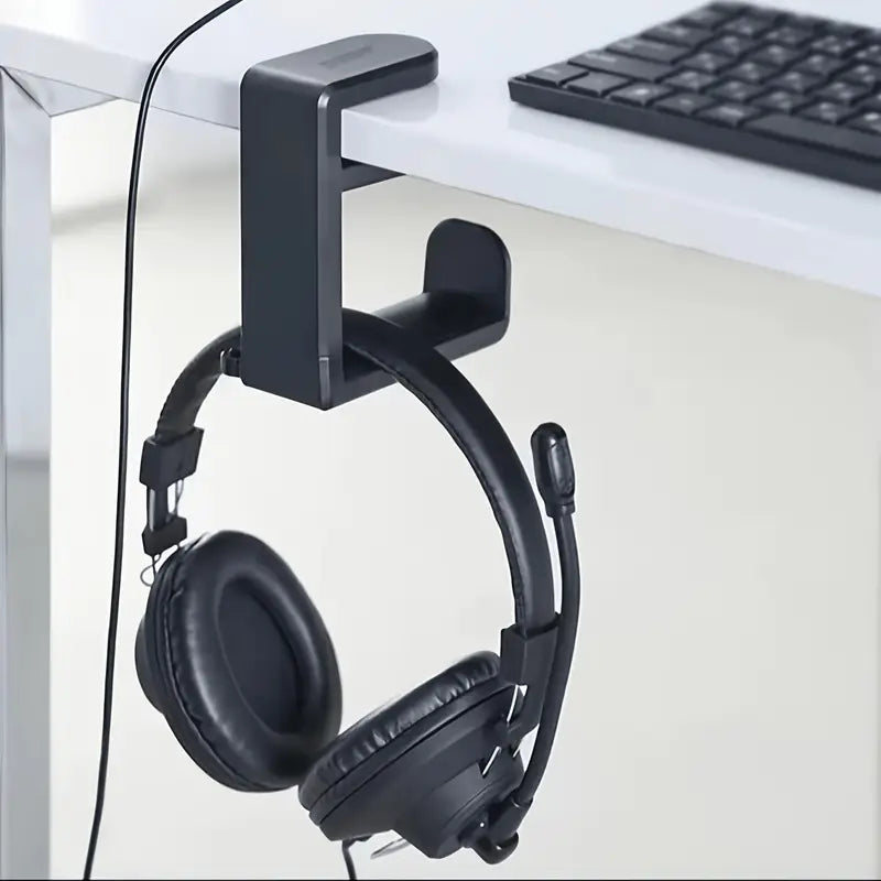 Support de Casque Rotatif pour Bureau avec Fixation Pratique