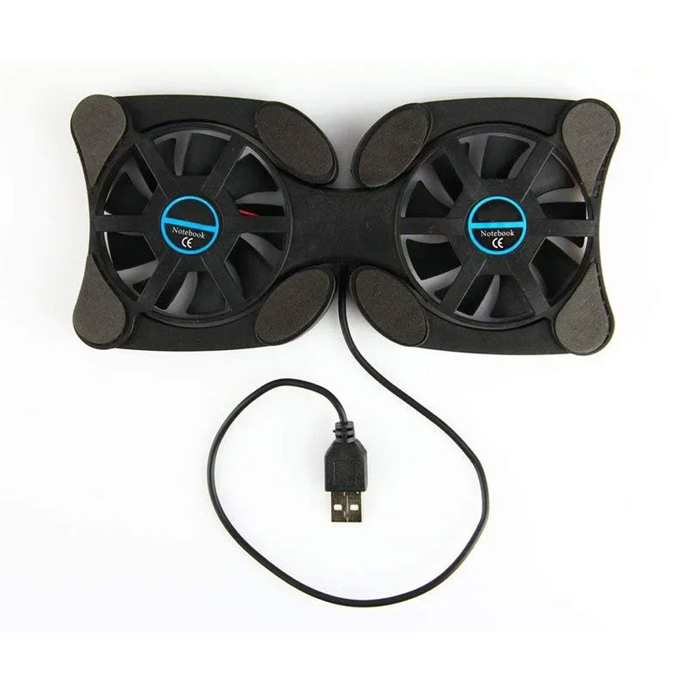 Mini support de refroidissement pour ordinateur avec double ventilateur