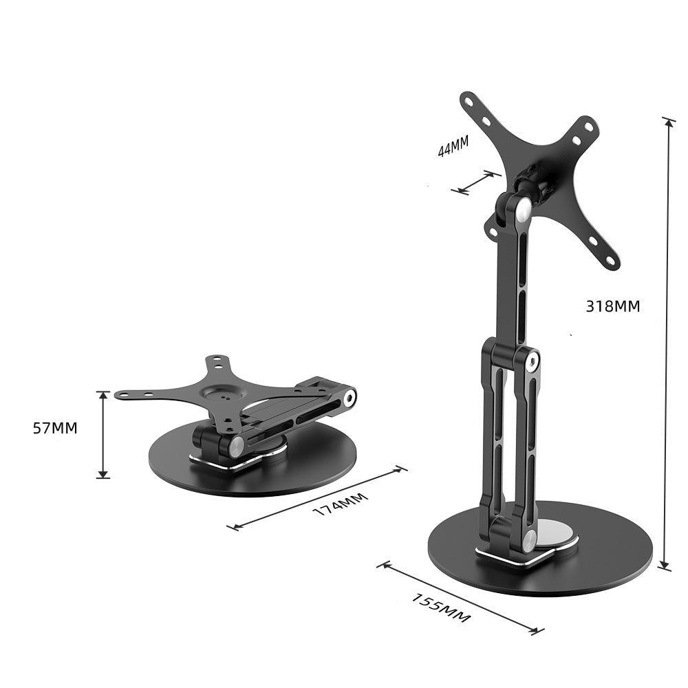 Support Moniteur Articulé Ergonomique avec Angle Ajustable