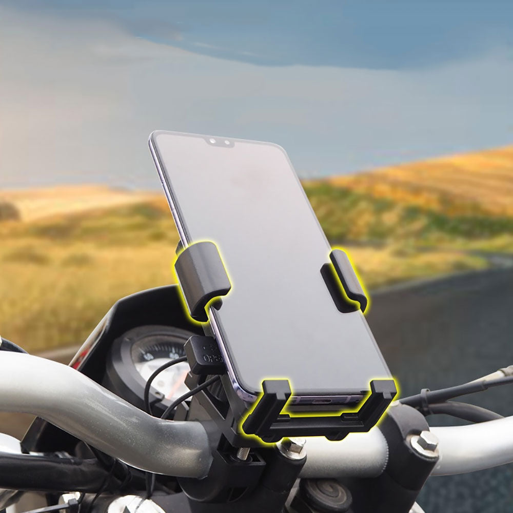 Support Porte-Téléphone pour Moto avec Fixation Sécurisée