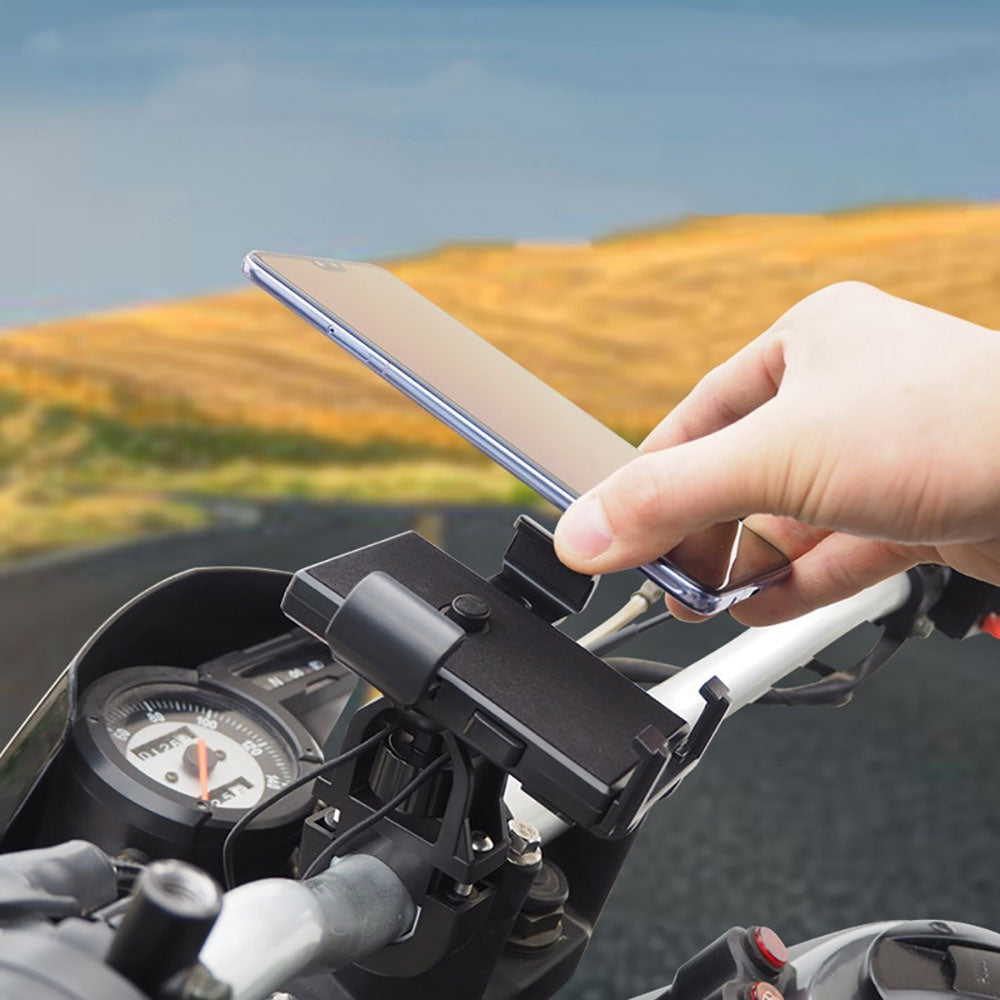 Support Porte-Téléphone pour Moto avec Fixation Sécurisée