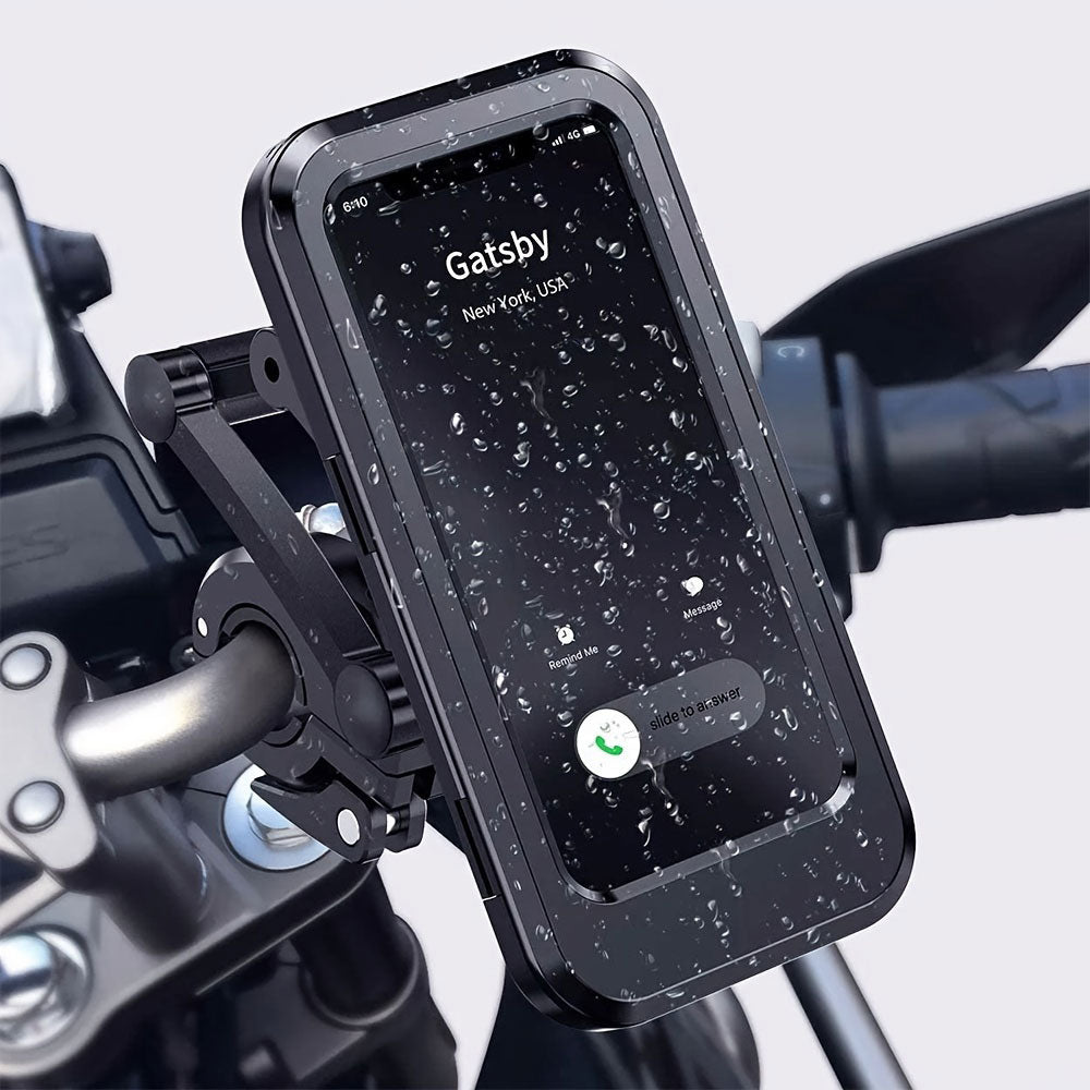 Support Téléphone Moto Universel, Fixation Guidon et Rotation 360°