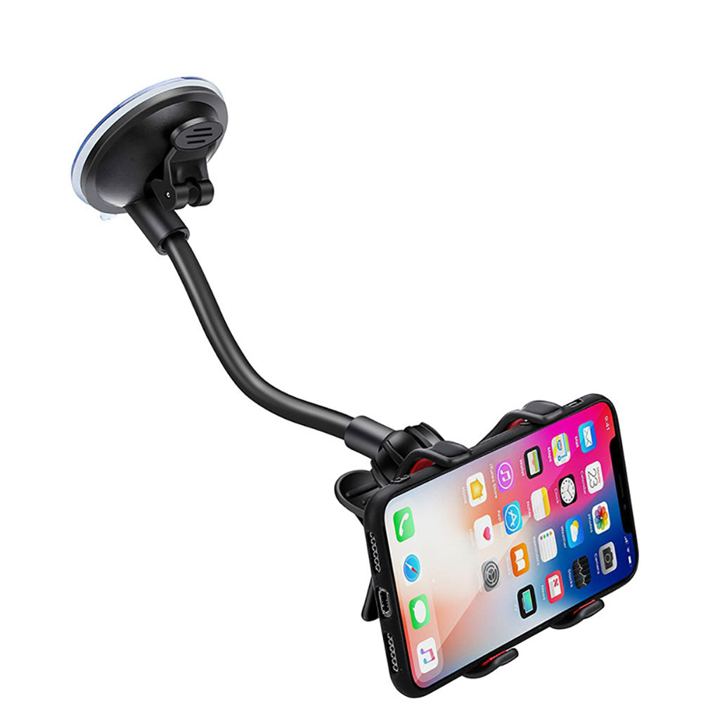 Support Téléphone Voiture Flexible avec Ventouse Puissante