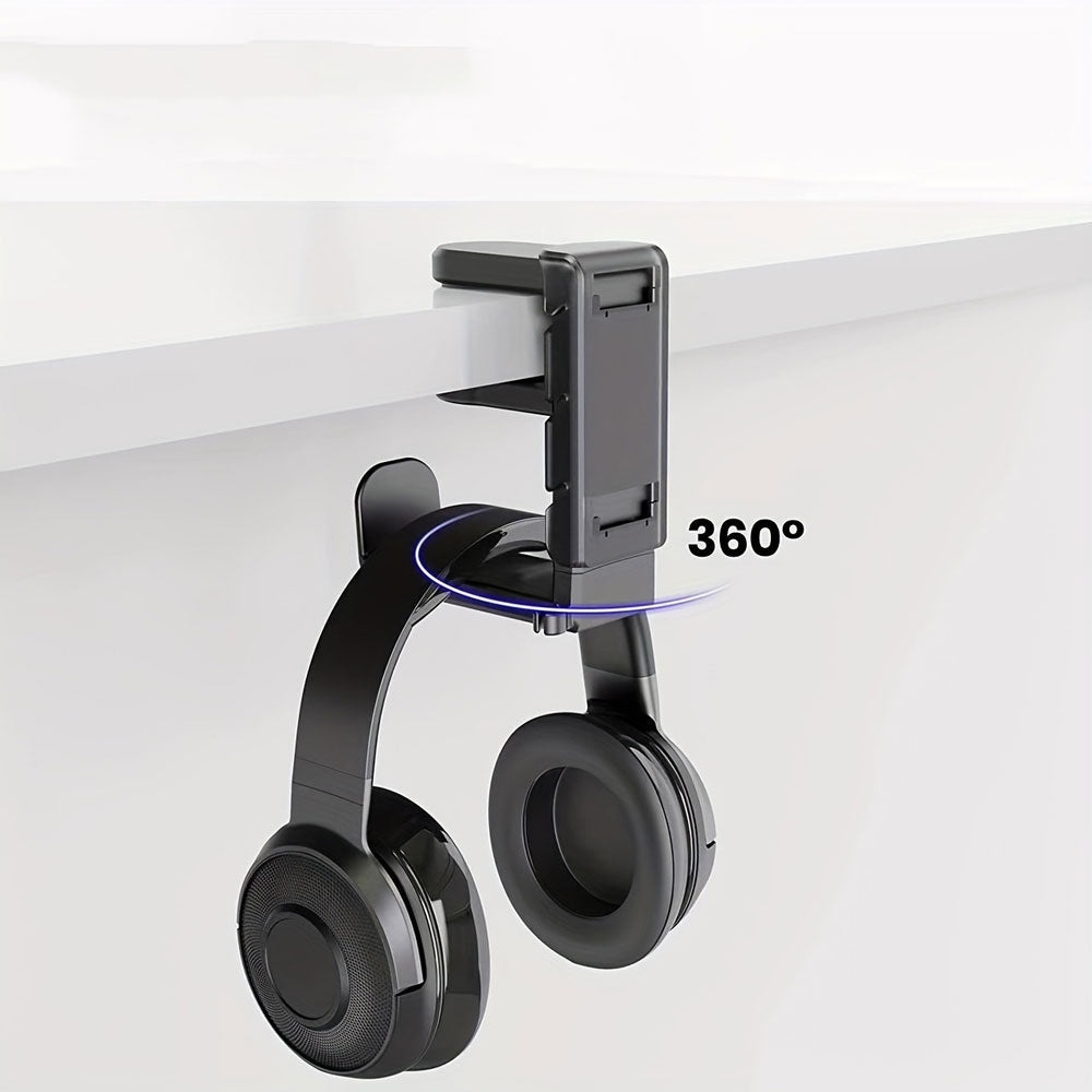 Support de Casque avec Rotation 360° pour Bureau