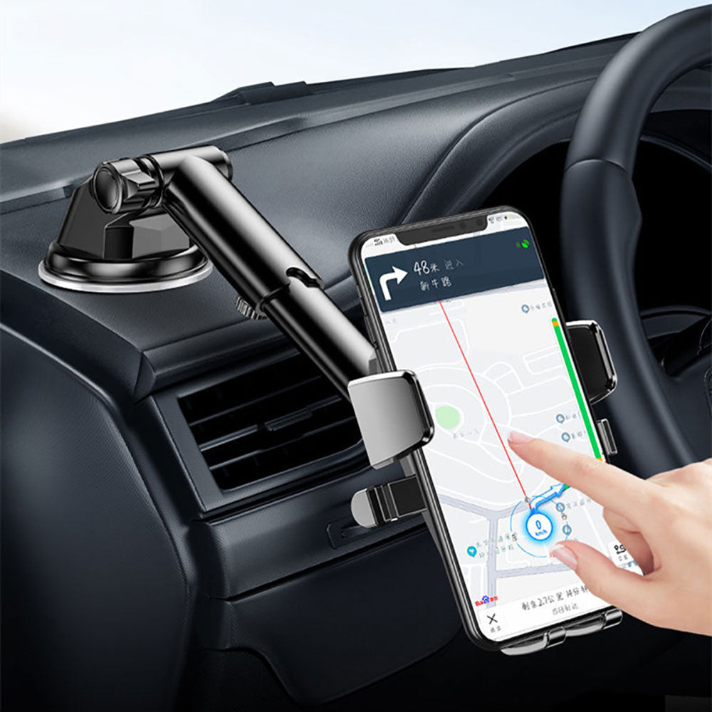 Support de téléphone voiture avec bras ajustable et fixation solide