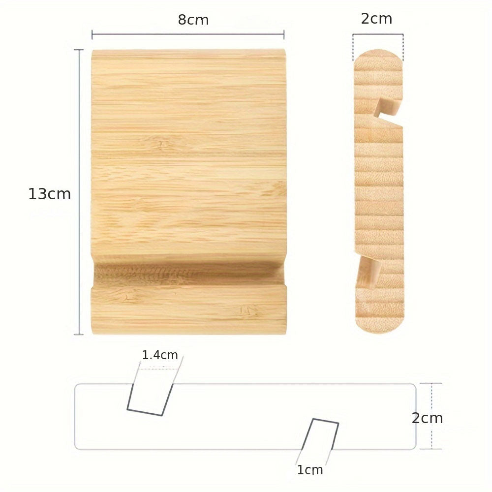 Support en bois ergonomique pour téléphone portable