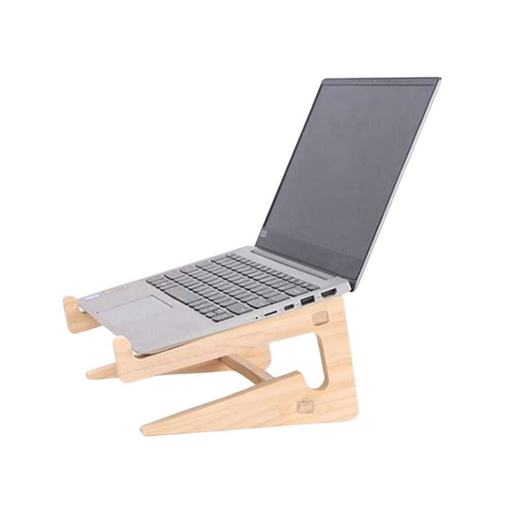 Support ergonomique en bois pour ordinateur portable