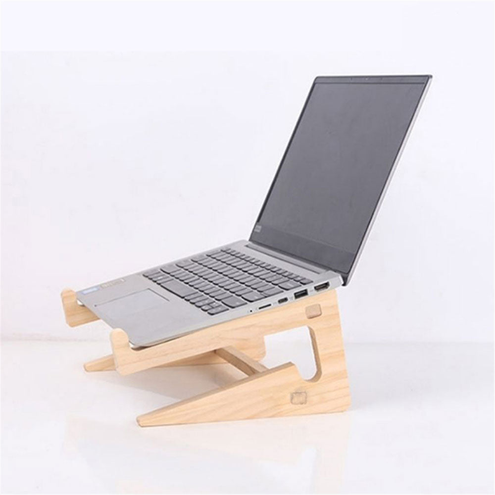 Support ergonomique en bois pour ordinateur portable