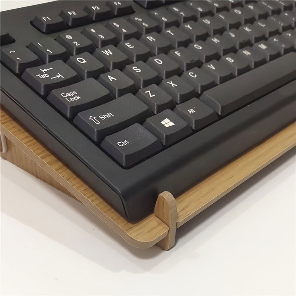 Support ergonomique pour clavier en bois – Élégance naturelle