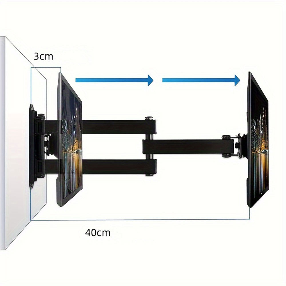 Support mural extensible pour écran PC avec bras pivotant 40 cm