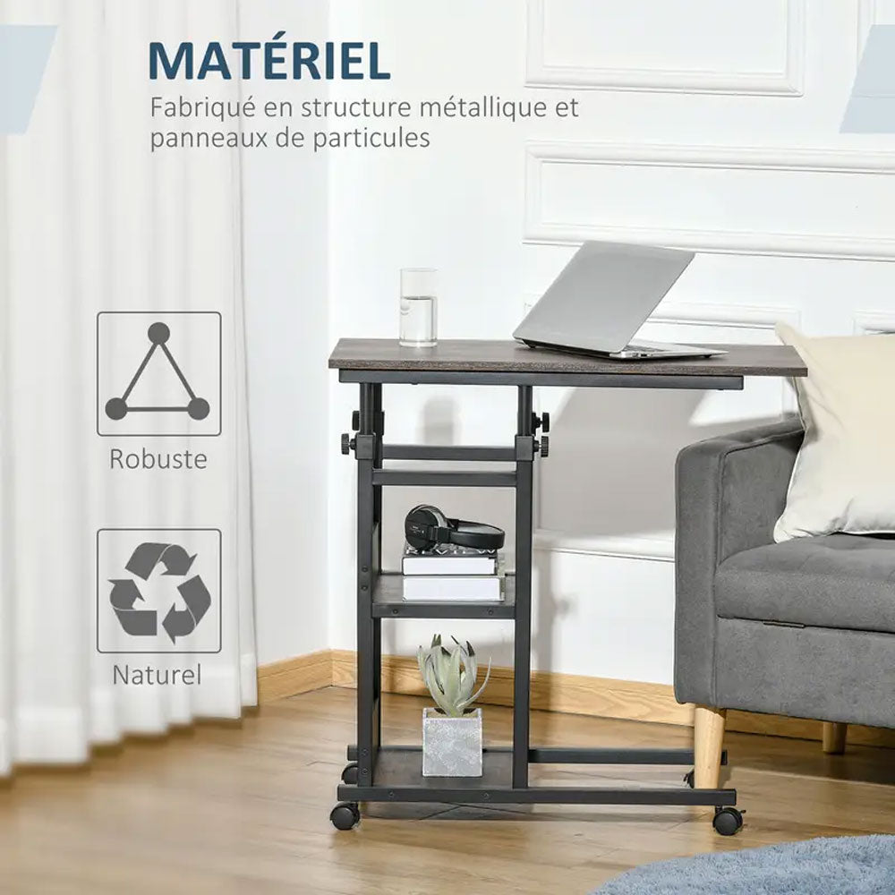 Table d’appoint réglable en hauteur robuste et pratique